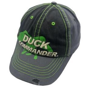 Duck Commander Youth Baseball Cap Gray Green Adjustable Duck Dynasty Hat